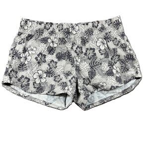 AFTCO Women Shorts Sandbar Boardshorts Hibiscus Floral UPF50 Gray XL L137